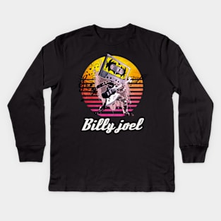 Billy joel vintage Kids Long Sleeve T-Shirt